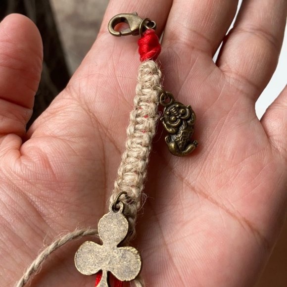 Rustic Lucky Protection ๐ ๐ Keyring amulet - Picture 4 of 6